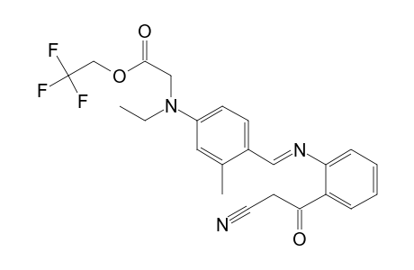Glycine, N-[4-[[[2-(2-cyanoacetyl)phenyl]imino]methyl]-3-methylphenyl]-N-ethyl-, 2,2,2-trifluoroethyl ester