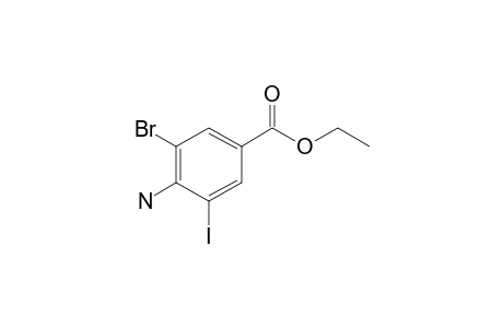 4-Amino-3-bromo-5-iodo-benzoic acid ethyl ester