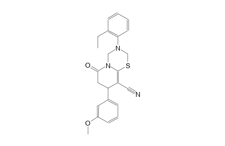 2H,6H-pyrido[2,1-b][1,3,5]thiadiazine-9-carbonitrile, 3-(2-ethylphenyl)-3,4,7,8-tetrahydro-8-(3-methoxyphenyl)-6-oxo-