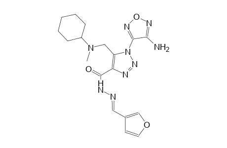1-(4-amino-1,2,5-oxadiazol-3-yl)-5-{[cyclohexyl(methyl)amino]methyl}-N'-[(E)-3-furylmethylidene]-1H-1,2,3-triazole-4-carbohydrazide