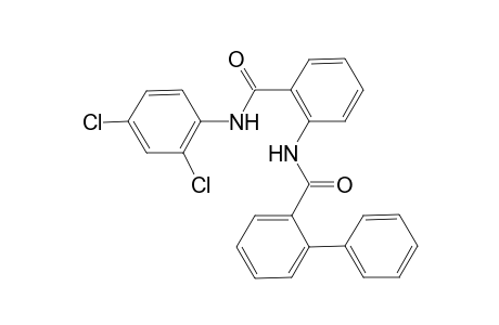 N-[2-[(2,4-dichloroanilino)-oxomethyl]phenyl]-2-phenylbenzamide