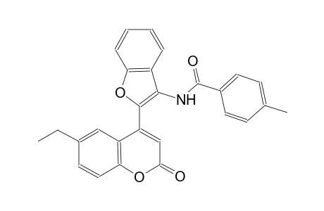 benzamide, N-[2-(6-ethyl-2-oxo-2H-1-benzopyran-4-yl)-3-benzofuranyl]-4-methyl-