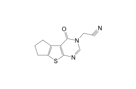 4H-Cyclopenta[4,5]thieno[2,3-d]pyrimidine-3-acetonitrile, 3,5,6,7-tetrahydro-4-oxo-