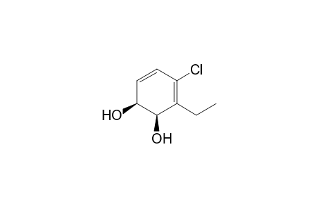 cis-(1S,2R)-1,2-Dihydroxy-3-ethyl-4-chlorocyclohexa-3,5-diene