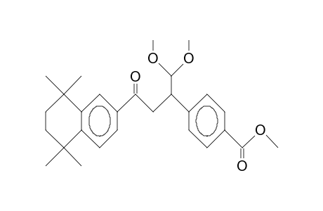 Benzoic acid, 4-[1-(dimethoxymethyl)-3-oxo-3-(5,6,7,8-tetrahydro-5,5,8,8-tetramethyl-2-naphthalenyl)propyl]-, methyl ester