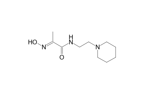 (2E)-2-(hydroxyimino)-N-[2-(1-piperidinyl)ethyl]propanamide