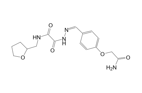2-{(2Z)-2-[4-(2-amino-2-oxoethoxy)benzylidene]hydrazino}-2-oxo-N-(tetrahydro-2-furanylmethyl)acetamide