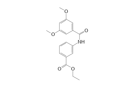 Benzoic acid, 3-[(3,5-dimethoxybenzoyl)amino]-, ethyl ester