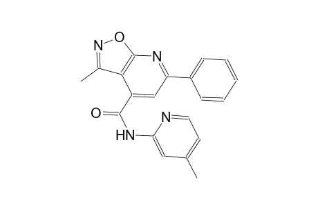 isoxazolo[5,4-b]pyridine-4-carboxamide, 3-methyl-N-(4-methyl-2-pyridinyl)-6-phenyl-