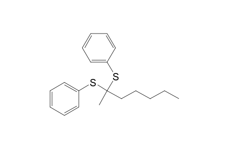 Benzene, 1,1'-[(1-methylhexylidene)bis(thio)]bis-
