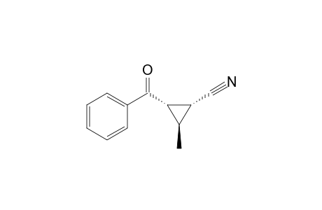 (1R*,2S*,3R*)-2-Benzoyl-3-methylcyclopropanecarbonitrile