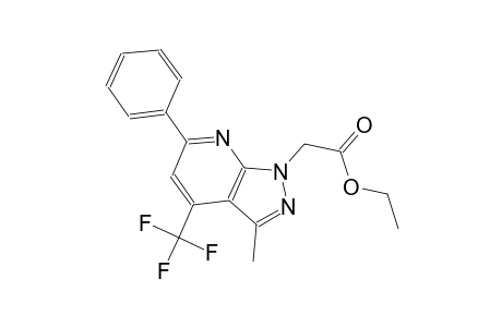 1H-pyrazolo[3,4-b]pyridine-1-acetic acid, 3-methyl-6-phenyl-4-(trifluoromethyl)-, ethyl ester