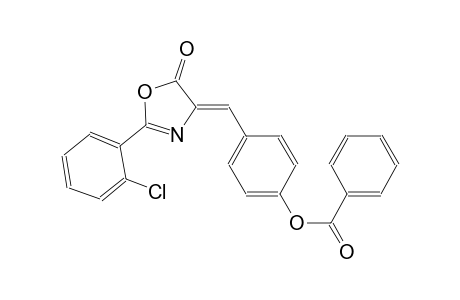 4-[(Z)-(2-(2-chlorophenyl)-5-oxo-1,3-oxazol-4(5H)-ylidene)methyl]phenyl benzoate