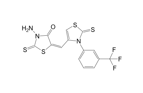3-Amino-2-thioxo-5-[2-thioxo-3-(3-trifluormethylphenyl)-2,3-dihydrothiazol-4-ylmethylen]-thiazolidin-4-one