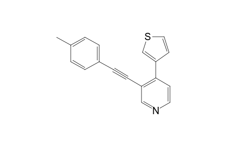 4-(Thien-3-yl)-3-(p-tolylethynyl)pyridine