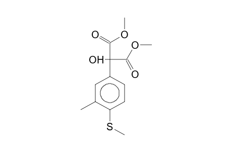 Malonic acid, 2-hydroxy-2-(3-methyl-4-methylthiophenyl)-, dimethyl ester