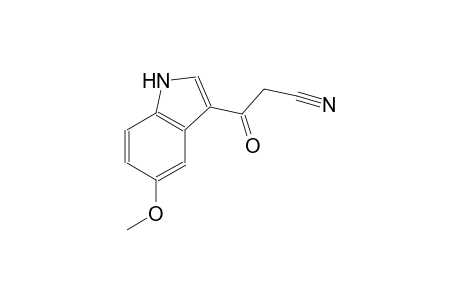1H-indole-3-propanenitrile, 5-methoxy-beta-oxo-