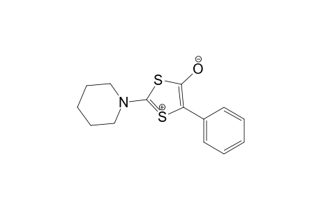 5-Phenyl-2-(1-piperidinyl)-1,3-dithiol-1-ium-4-olate