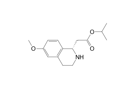 2-[(1S)-6-methoxy-1,2,3,4-tetrahydroisoquinolin-1-yl]acetic acid isopropyl ester