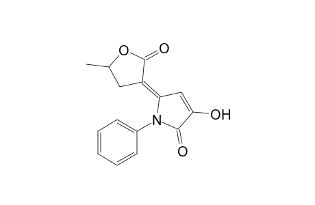 (E)-3-Hydroxy-5-(5-methyl-2-oxotetrahydrofuran-3-ylidene)-1-phenyl-2,5-dihydropyrrol-2-one