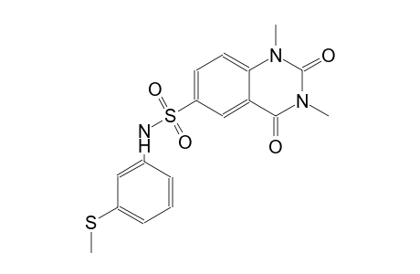 1,3-dimethyl-N-[3-(methylsulfanyl)phenyl]-2,4-dioxo-1,2,3,4-tetrahydro-6-quinazolinesulfonamide