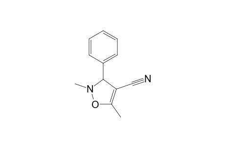 4-Isoxazolecarbonitrile, 2,3-dihydro-2,5-dimethyl-3-phenyl-