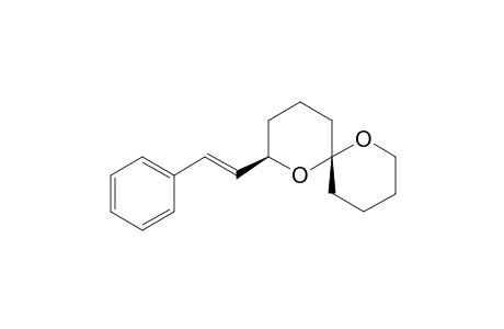 (2R*,6R*)-2-((E)-Styryl)-1,7-dioxa-spiro[5.5]undecane