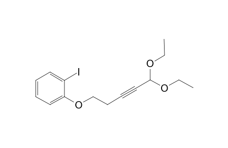 1-(5,5-diethoxypent-3-ynoxy)-2-iodanyl-benzene