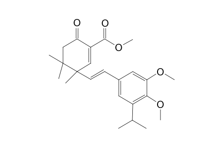 3-[(E)-2-(3,4-dimethoxy-5-propan-2-ylphenyl)ethenyl]-3,4,4-trimethyl-6-oxo-1-cyclohexenecarboxylic acid methyl ester