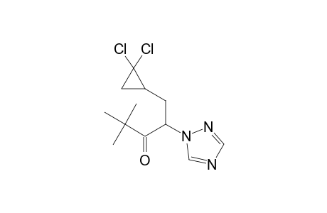 3-Pentanone, 1-(2,2-dichlorocyclopropyl)-4,4-dimethyl-2-(1H-1,2,4-triazol-1-yl)-