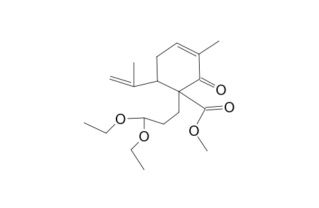 METHYL-(+)-(6S,1R)-1-(3,3'-DIETHOXYPROPYL)-6-ISOPROPENYL-3-METHYL-2-OXOCYCLOHEX-3-ENECARBOXYLATE
