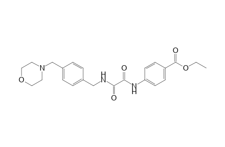 Benzoic acid, 4-[[2-[[[4-(4-morpholinylmethyl)phenyl]methyl]amino]-1,2-dioxoethyl]amino]-, ethyl ester