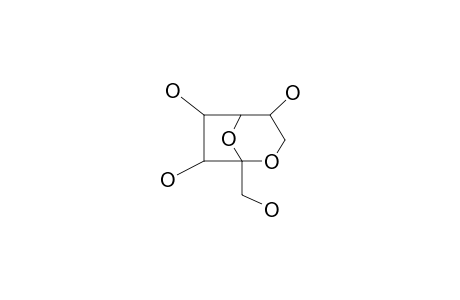 2,7-Anhydro-L-galacto-heptulofuranose