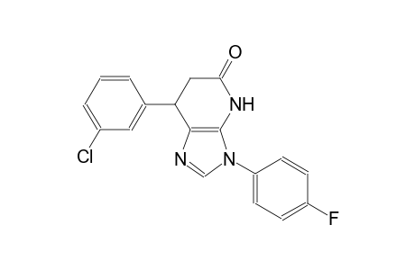 5H-imidazo[4,5-b]pyridin-5-one, 7-(3-chlorophenyl)-3-(4-fluorophenyl)-3,4,6,7-tetrahydro-
