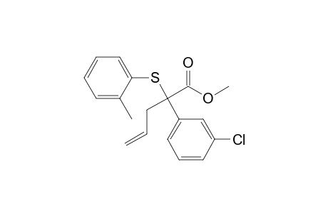 Methyl 2-(m-Chlorophenyl)-2-((2-methylphenyl)thio)-4-pentenoate