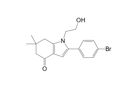 2-(4-bromophenyl)-1-(2-hydroxyethyl)-6,6-dimethyl-5,7-dihydroindol-4-one