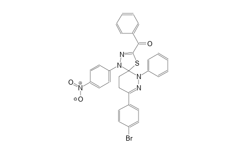 [8-(4-bromophenyl)-1-(4-nitrophenyl)-6-phenyl-4-thia-1,2,6,7-tetraazaspiro[4.5]deca-2,7-dien-3-yl](phenyl)methanone
