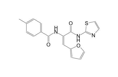 benzamide, N-[(E)-2-(2-furanyl)-1-[(2-thiazolylamino)carbonyl]ethenyl]-4-methyl-