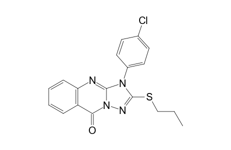 3-(4-Chlorophenyl)-2-(propylthio)-[1,2,4]triazolo[5,1-b]quinazolin-9-one