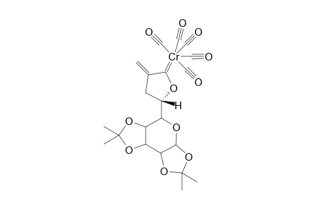 (3S)-Pentacarbonyl{3-[1',2':3',4'-di-O-isopropylidene-.alpha.,L-5'-arabinopyranosyl]-5-methylene-2-oxacyclopentylidene}chromium(0)