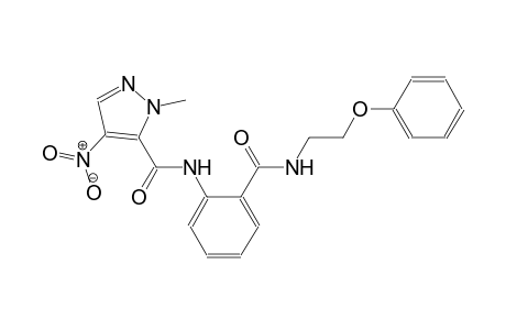 1-methyl-4-nitro-N-(2-{[(2-phenoxyethyl)amino]carbonyl}phenyl)-1H-pyrazole-5-carboxamide