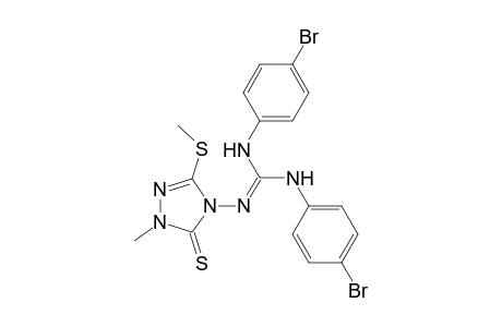 Guanidine, N,N'-bis(4-bromophenyl)-N''-[1,5-dihydro-1-methyl-3-(methylthio)-5-thioxo-4H-1,2,4-triazol-4-yl]-