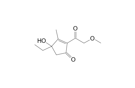 4-Ethyl-4-hydroxy-3-methyl-2-(2'-,methoxyethanoyl)-cyclopent-2-en-1-one