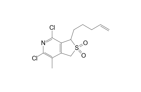 4,6-dichloro-7-methyl-3-pent-4-enyl-1,3-dihydrothieno[4,3-d]pyridine 2,2-dioxide