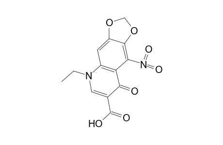 5,8-DIHYDRO-5-ETHYL-9-NITRO-8-OXO-1,3-DIOXOLO[4,5-g]QUINOLINE-7-CARBOXYLIC ACID