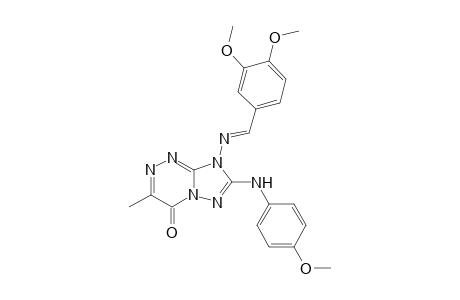 [1,2,4]Triazolo[5,1-c][1,2,4]triazin-4(8H)-one, 8-[[(3,4-dimethoxyphenyl)methylene]amino]-7-[(4-methoxyphenyl)amino]-3-methyl-