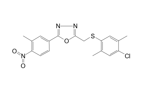 2-([(4-Chloro-2,5-dimethylphenyl)sulfanyl]methyl)-5-(3-methyl-4-nitrophenyl)-1,3,4-oxadiazole