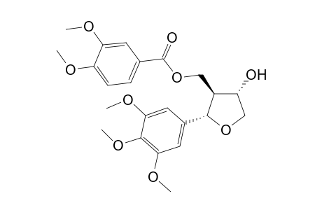 [(2S,3S,4S)-4-hydroxy-2-(3,4,5-trimethoxyphenyl)oxolan-3-yl]methyl 3,4-dimethoxybenzoate