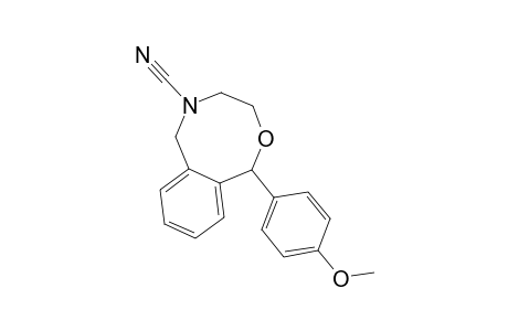 1-(4-METHOXY-PHENYL)-3,4,5,6-TETRAHYDRO-1H-2,5-BENZOXAZOCINE-5-CARBONITRILE