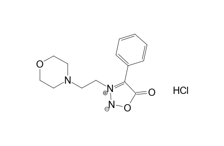 3-(2-morpholinoethyl)-4-phenylsydnone, hydrochloride